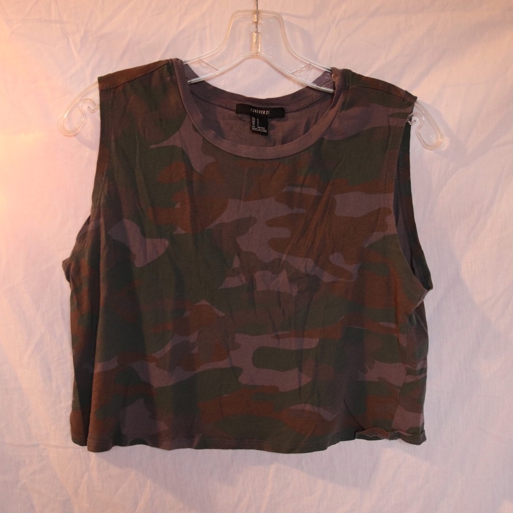 Camo Crop Top